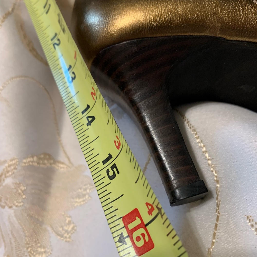Size 7 Ferra Giacoma Gold Embroidered Boots - Picture 13 of 14
